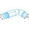 Raccord long coudé 90° fileté mâle